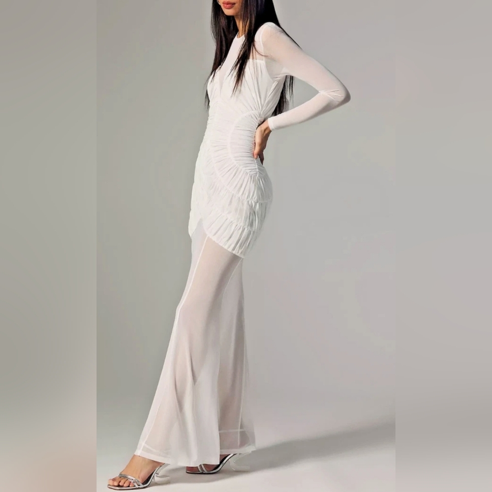 Anthropologie Maxi Dress. Misha Ivory Talitha Evening. Sz Small NWT. - Picture 16 of 16